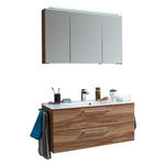 BADEZIMMER  in 100 cm  - Chromfarben/Eichefarben, KONVENTIONELL, Holzwerkstoff/Stein (100cm) - Novel