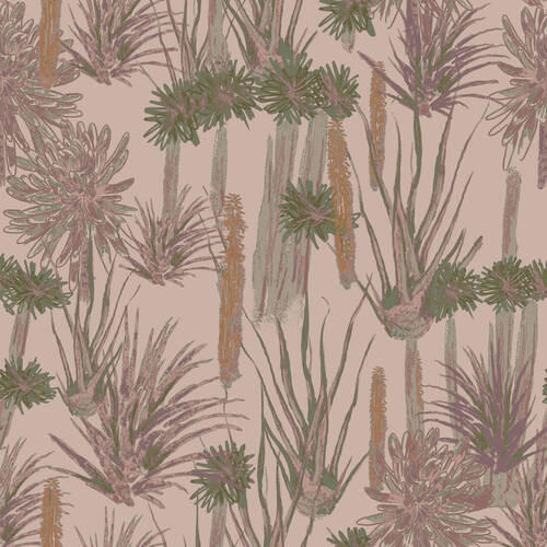 Xora Vliestapete Pink 52x1000 cm