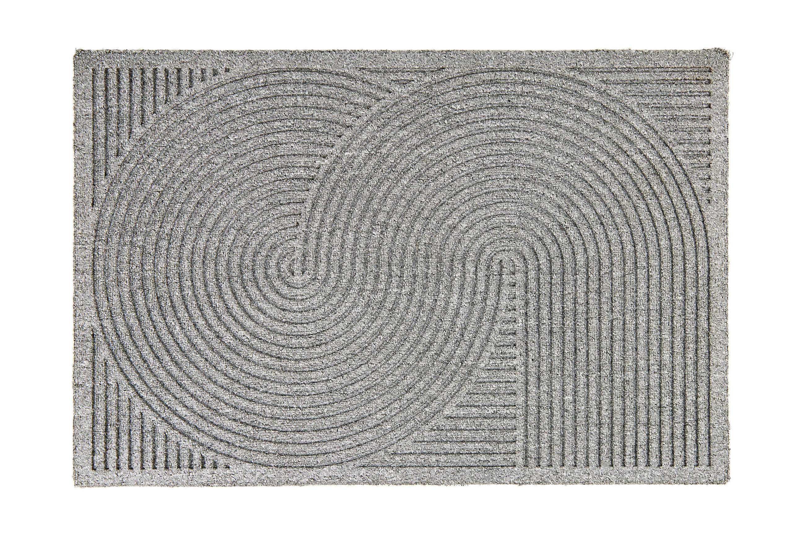 FUßMATTE  45/75 cm  Silberfarben  - Silberfarben, Design, Kunststoff/Textil (45/75cm) - Esposa