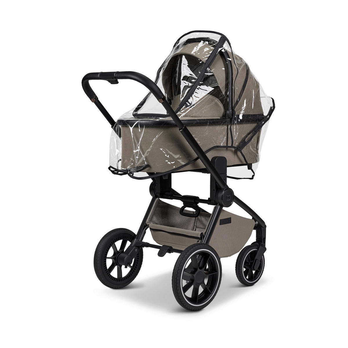 KOMBINIRANA DJEČJA KOLICA  Resea+  - boje blata/crna, Basics, tekstil (98.5/58/122cm) - Moon