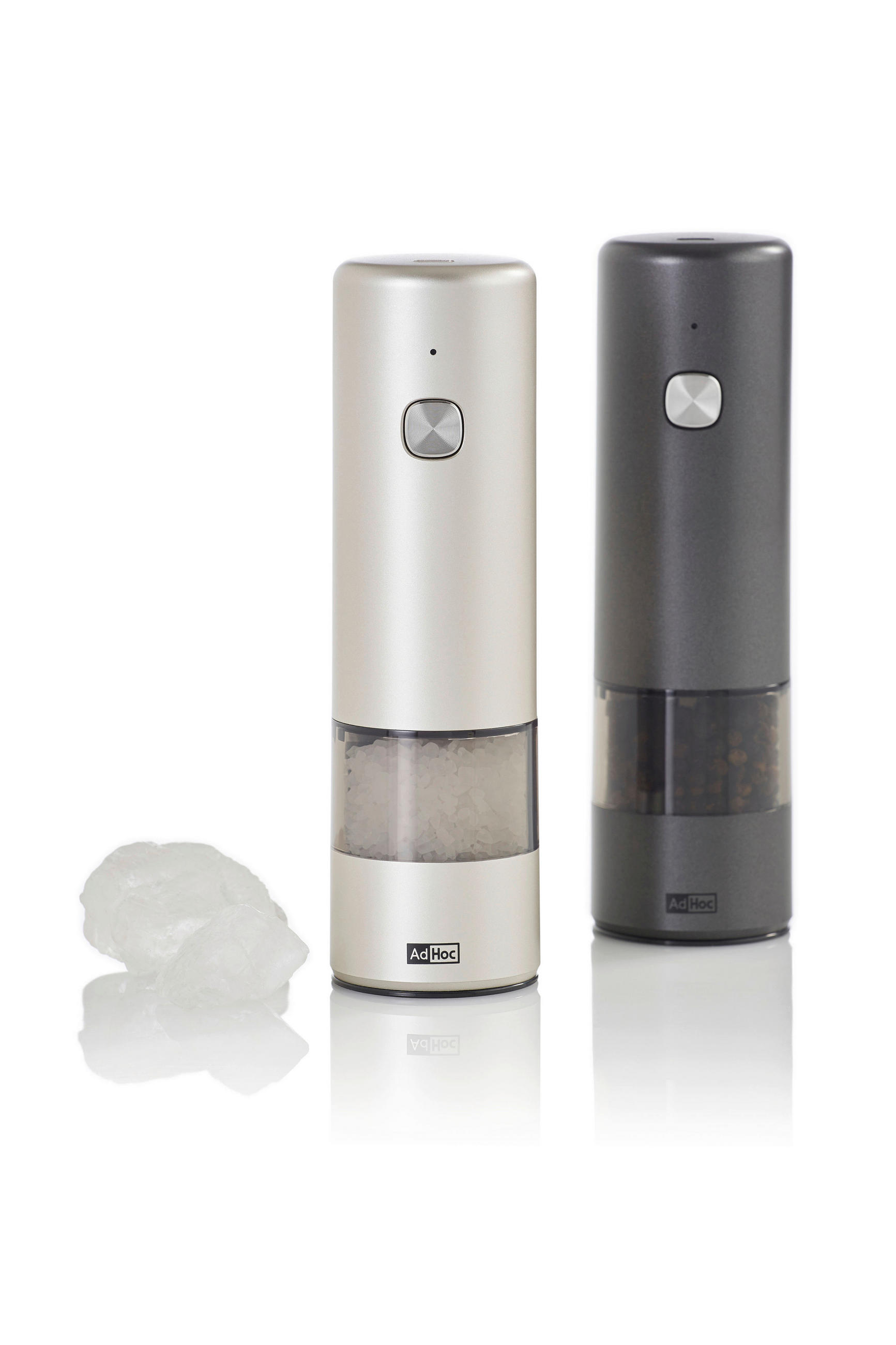 SALZ- UND PFEFFERMÜHLE I MILL  - Dunkelgrau/Hellgrau, Design, Keramik/Kunststoff (5/17cm) - AdHoc