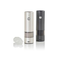 SALZ- UND PFEFFERMÜHLE I MILL  - Dunkelgrau/Hellgrau, Design, Keramik/Kunststoff (5/17cm) - AdHoc