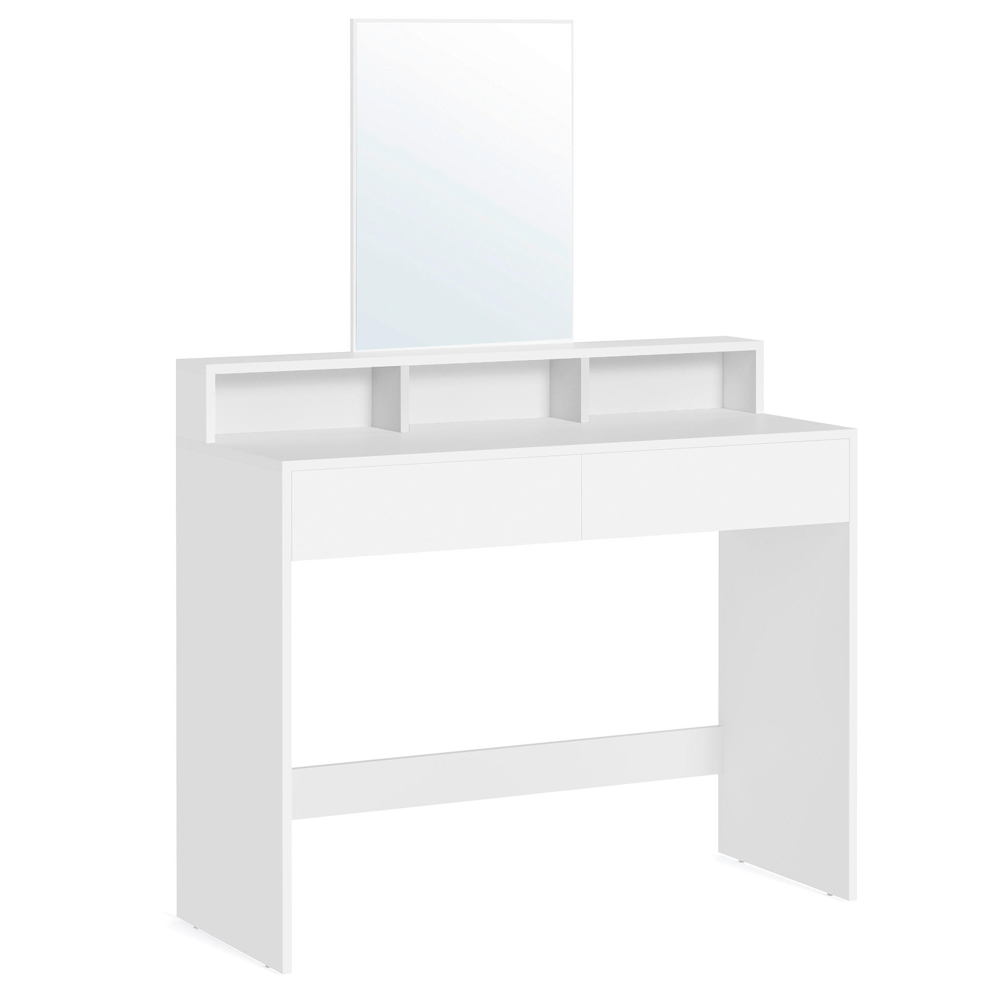 SCHMINKTISCH Weiß  - Weiß, Basics, Holzwerkstoff (100/140/40cm) - Boxxx