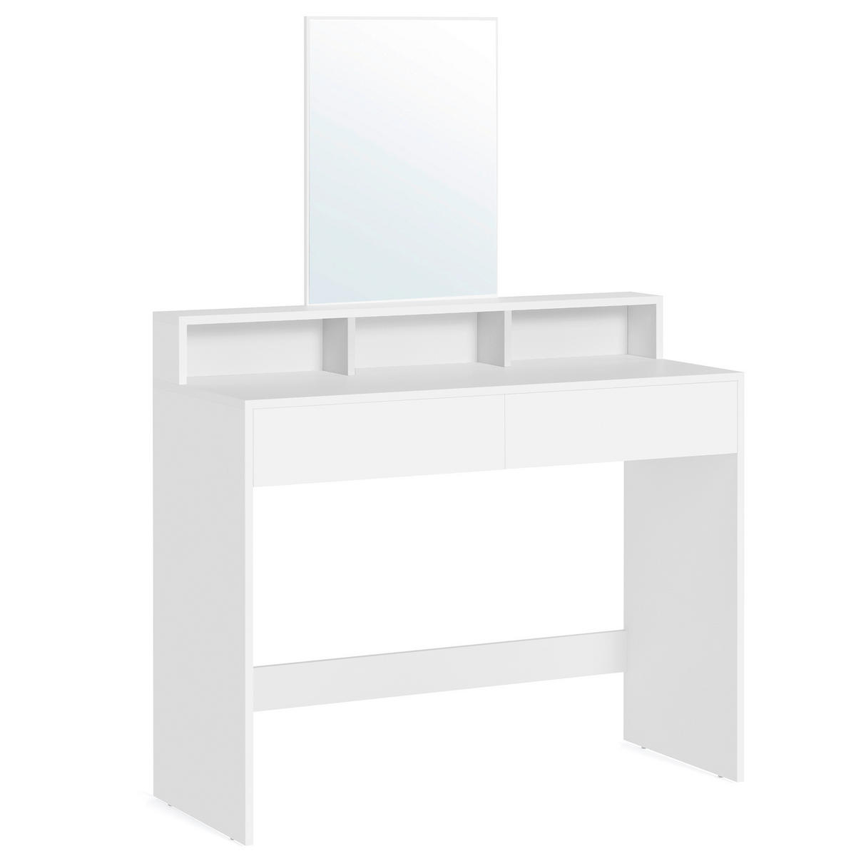 SCHMINKTISCH in Weiß  - Weiß, Basics, Holzwerkstoff (100/140/40cm) - Boxxx