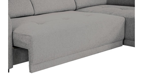 ECKSOFA Dunkelgrau Struktur - Dunkelgrau/Schwarz, Design, Kunststoff/Textil (284/205cm) - Xora