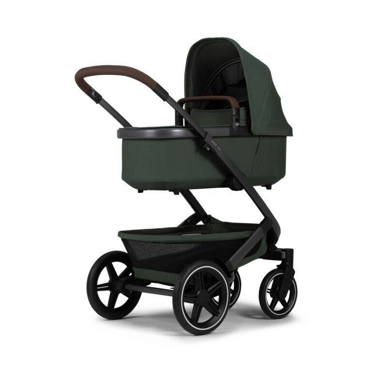 KINDERWAGENSET  Geo3 Mono  Forest Green  - Dunkelgrün/Grau, Basics, Textil/Metall (60/92-113/77-105cm) - Joolz
