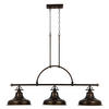 HÄNGELEUCHTE 133.3/34,3/73 cm    - Bronzefarben, Design, Glas/Metall (133.3/34,3/73cm) - Elstead Lighting