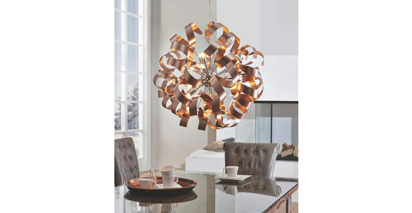 LED-HÄNGELEUCHTE 95/340 cm - Kupferfarben, Design, Metall (95/340cm) - Ambiente