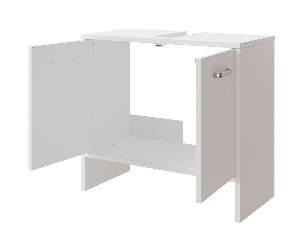WASCHBECKENUNTERSCHRANK 60,6/54,3/28,4 cm  - Chromfarben/Weiß, Basics, Holzwerkstoff (60,6/54,3/28,4cm) - Pelipal