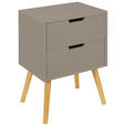 NACHTSCHRANK 40/60/30 cm Kiefer massiv  - Kaschmir/Naturfarben, Design, Holz/Holzwerkstoff (40/60/30cm) - Xora