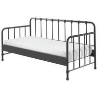 KINDER-/JUNIORBETT 90/200 cm  in Schwarz  - Schwarz, MODERN, Holz/Metall (90/200cm) - MID.YOU