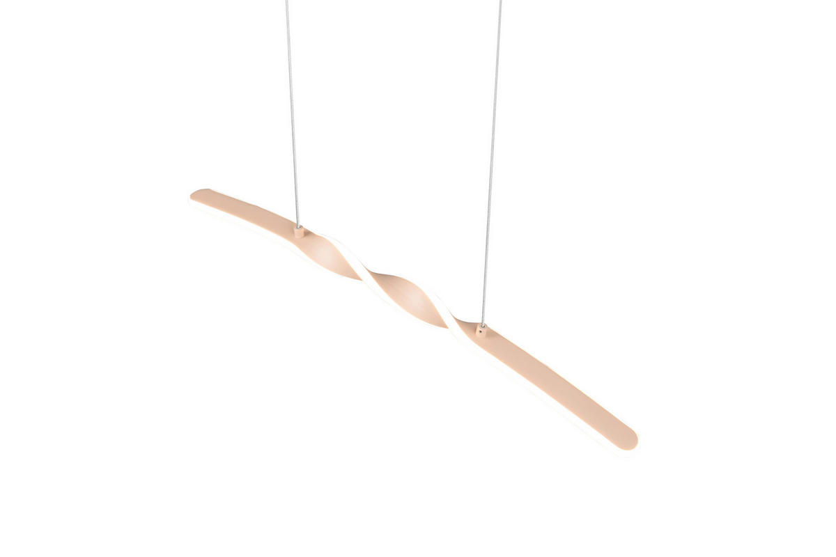 LED-HÄNGELEUCHTE 79/9/150 cm    - Sandfarben/Weiss, Design, Kunststoff/Metall (79/9/150cm)