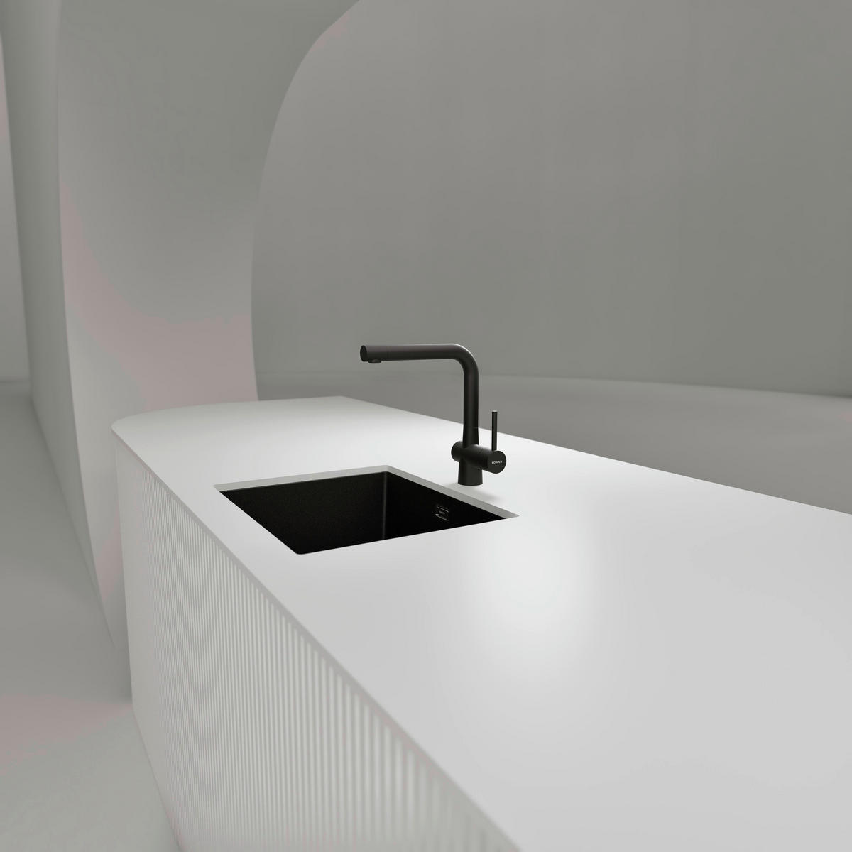 KÜCHENARMATUR 517000STO  - Grau, Basics, Stein (5,1/28,5/21,5cm) - Schock