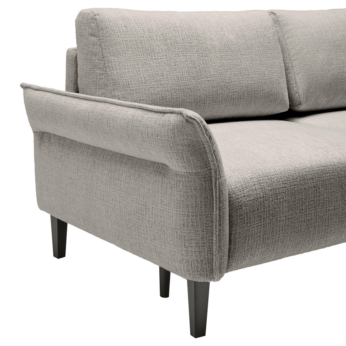 3-SITS SOFFA i vävt tyg mörkgrå  - mörkgrå/svart, Modern, trä/textil (183/85/92cm) - MID.YOU