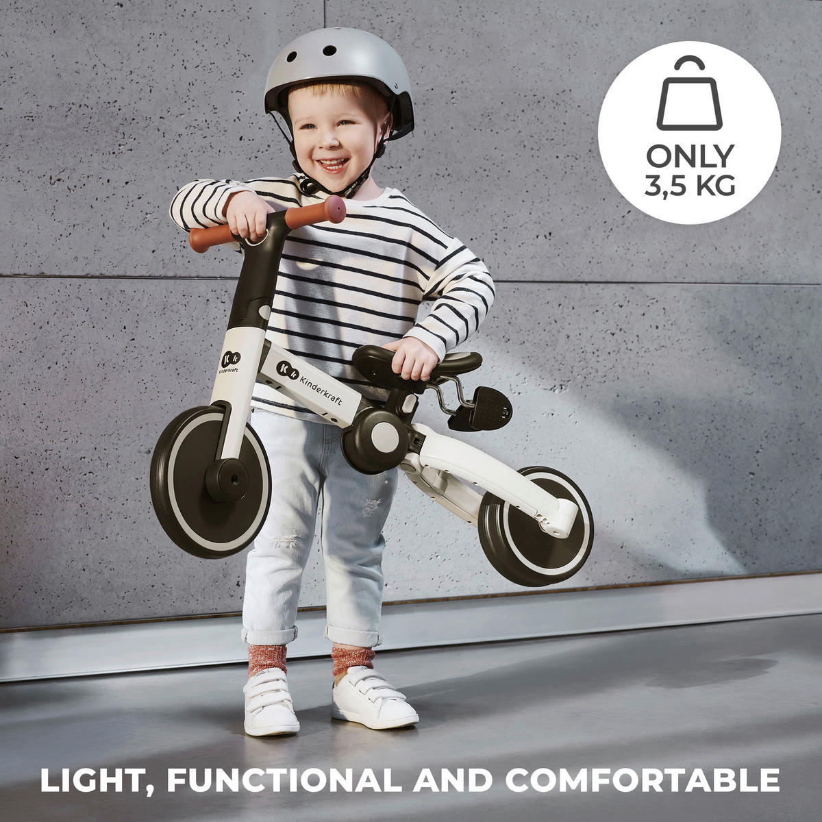 DREIRAD 4Trike  - Grau, Basics, Kunststoff/Metall (69/49/44.5cm) - Kinderkraft