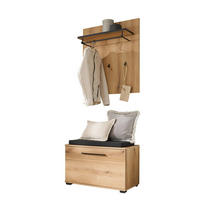 GARDEROBE 3-teilig  in 80/200/39 cm  - Eichefarben, MODERN, Holzwerkstoff (80/200/39cm) - MID.YOU
