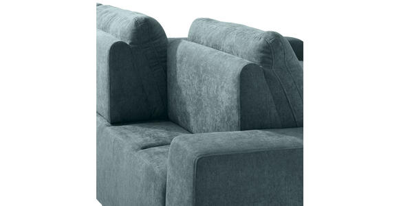 ECKSOFA in Flachgewebe Grün  - Grün, Design, Textil/Metall (260/188cm) - Hom`in