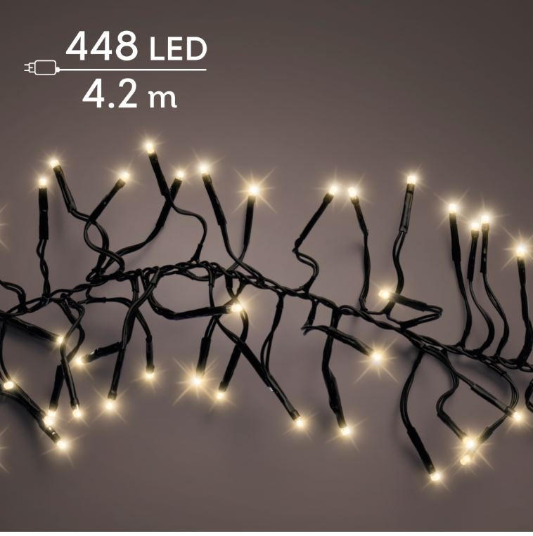 SVETLOBNA GIRLANDA        - črna, Basics, kovina/umetna masa (420cm) - X-Mas