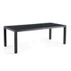 GARTENTISCH Metall, Kunststoff Anthrazit, Schwarz rechteckig  - Anthrazit/Schwarz, Basics, Kunststoff/Metall (240/100/75cm) - Tierra Outdoor