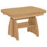 COUCHTISCH Eiche furniert Eichefarben - Eichefarben, KONVENTIONELL, Metall (125(165,5/71/56-75cm) - Venda