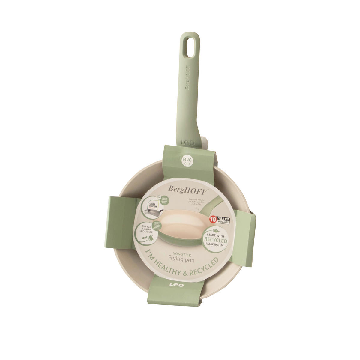 BRATPFANNE Balance  - Salbeigrün, Basics, Metall (20/4cm) - BergHOFF
