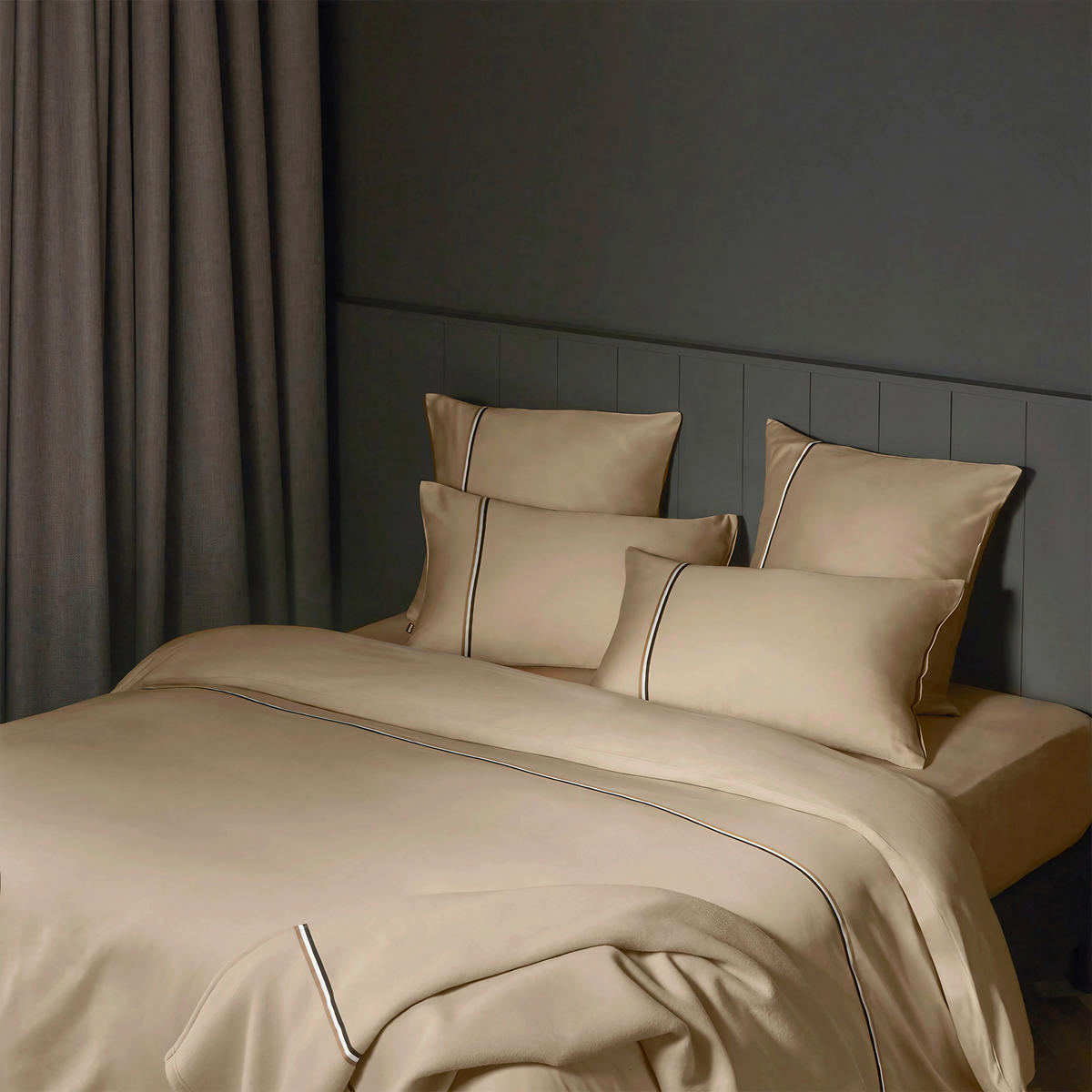 POVLEČENÍ - světle hnědá, Design, textil (140/200cm) - Hugo Boss