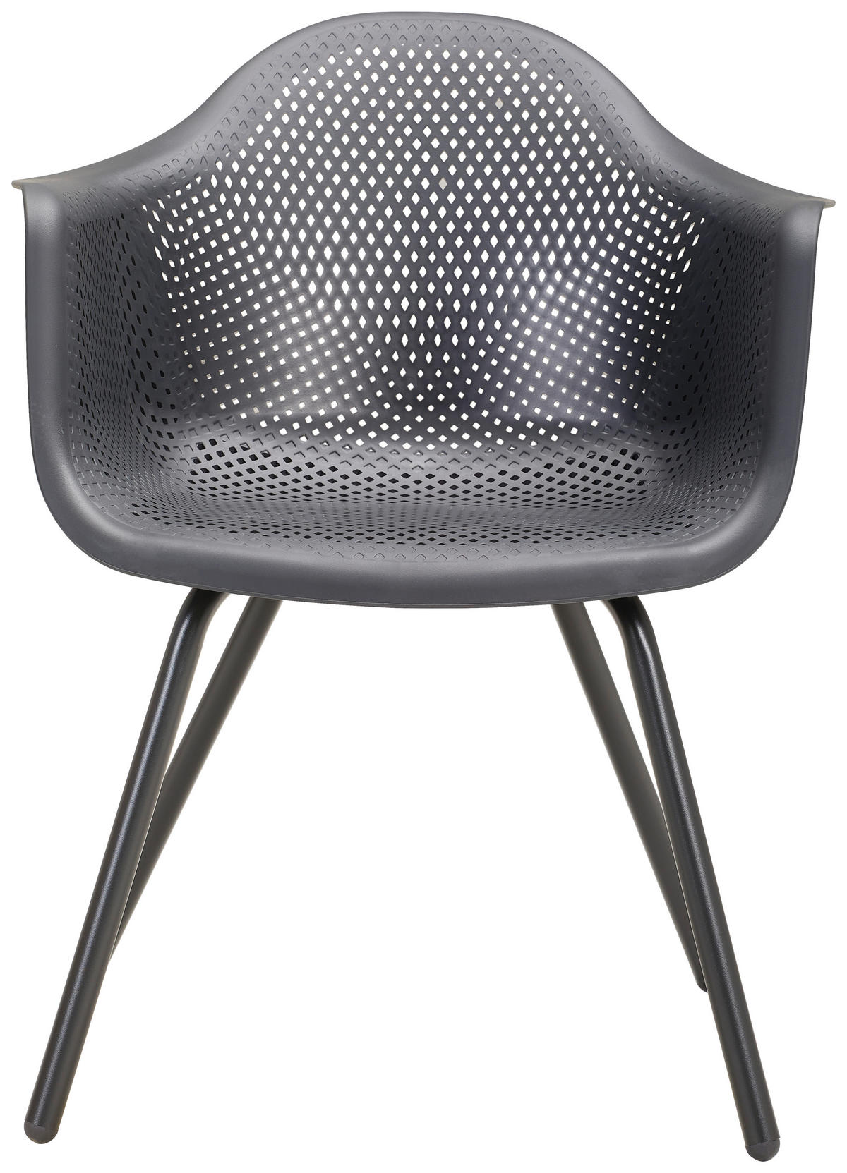 ZAHRADNÍ KŘESLO, kov, plast - antracitová, Design, kov/plast (62,3/78,3/62,7cm) - Ambia Garden