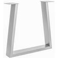 TISCHGESTELL in Metall 73/17/74 cm   - Edelstahlfarben, Design, Metall (73/17/74cm) - Waldwelt