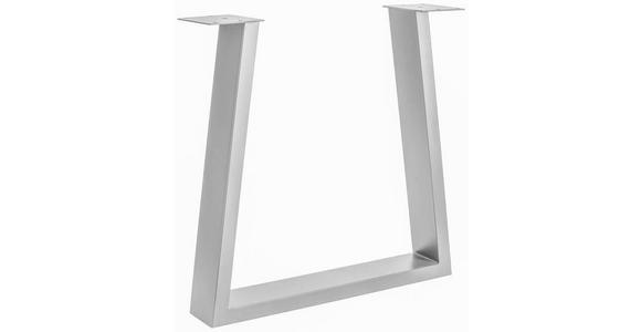 TISCHGESTELL in Metall 73/17/74 cm - Edelstahlfarben, Design, Metall (73/17/74cm) - Waldwelt