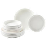 KOMBISERVICE Weiß OSLO SNØ 8-teilig 4 Personen  - Weiß, Design, Keramik - Novel
