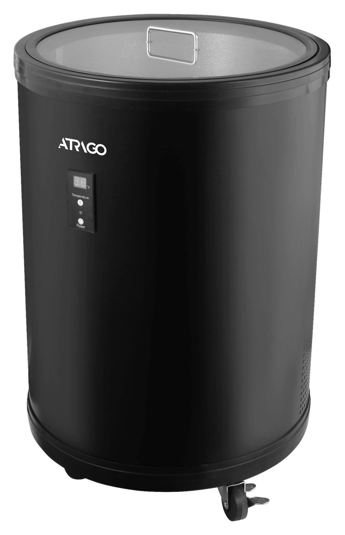 KÜHLSCHRANK 52690005/01  - Schwarz, Basics, Glas/Kunststoff (42,6/64,5cm) - Atrigo