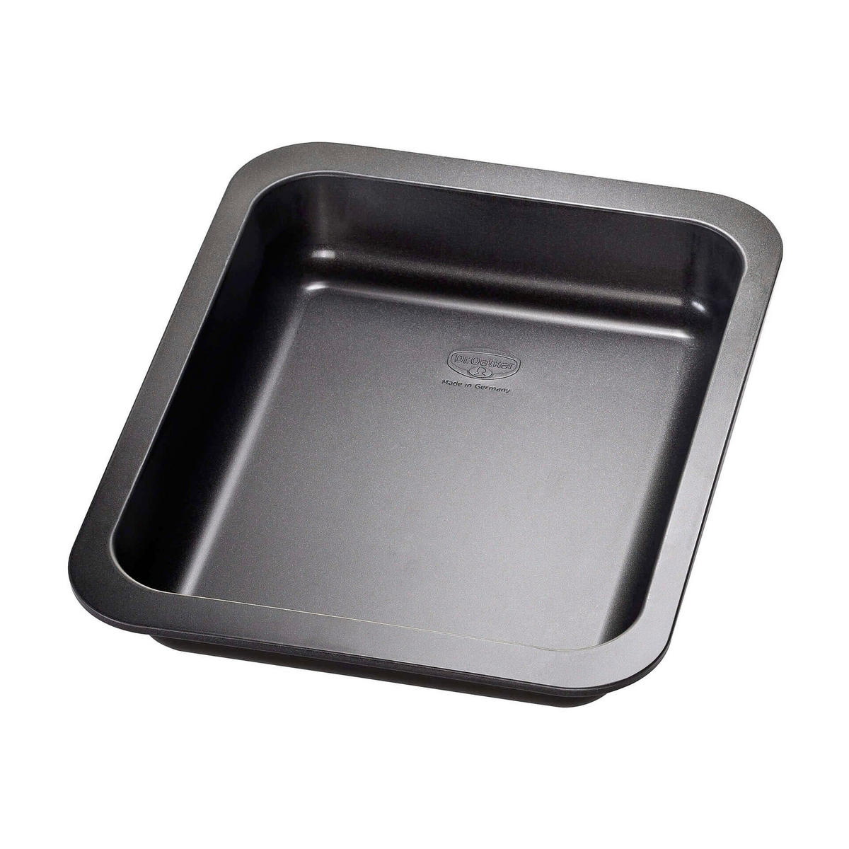 AUFLAUFFORM   - Schwarz, Basics, Metall (28/22cm) - Dr.Oetker