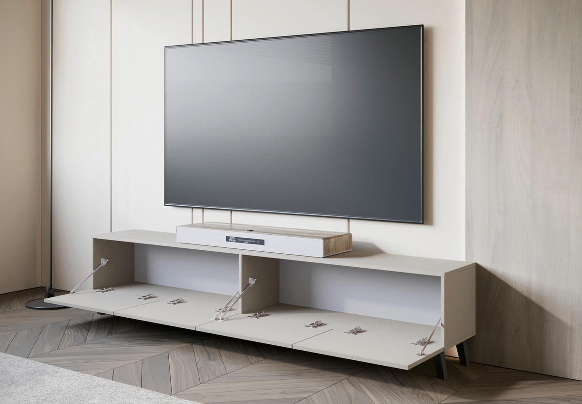 LOWBOARD  in 190/40/32 cm  - Kaschmir/Beige, Design, Holz/Holzwerkstoff (190/40/32cm) - Livetastic