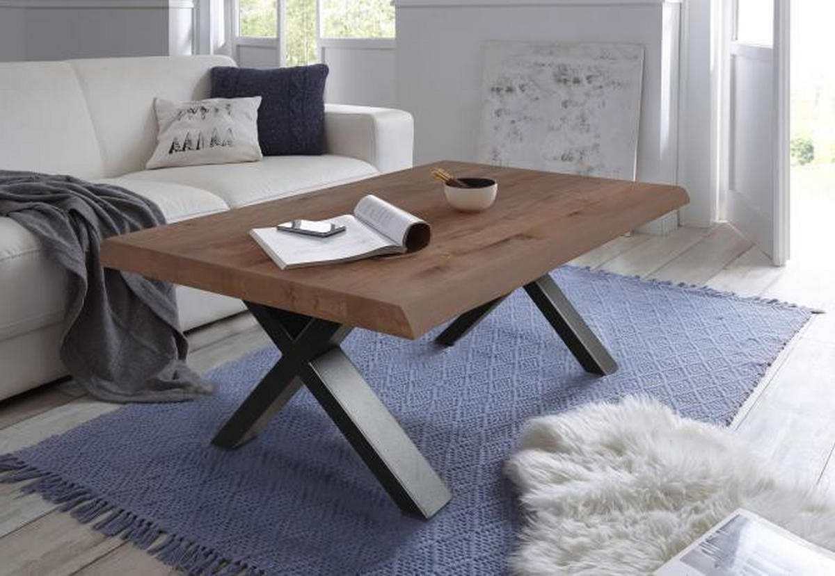 KLUB STOČIĆ 115/44/65 cm  crna, boja oraha  - boja oraha/crna, Moderno, drvo/metal (115/44/65cm) - Hom`in