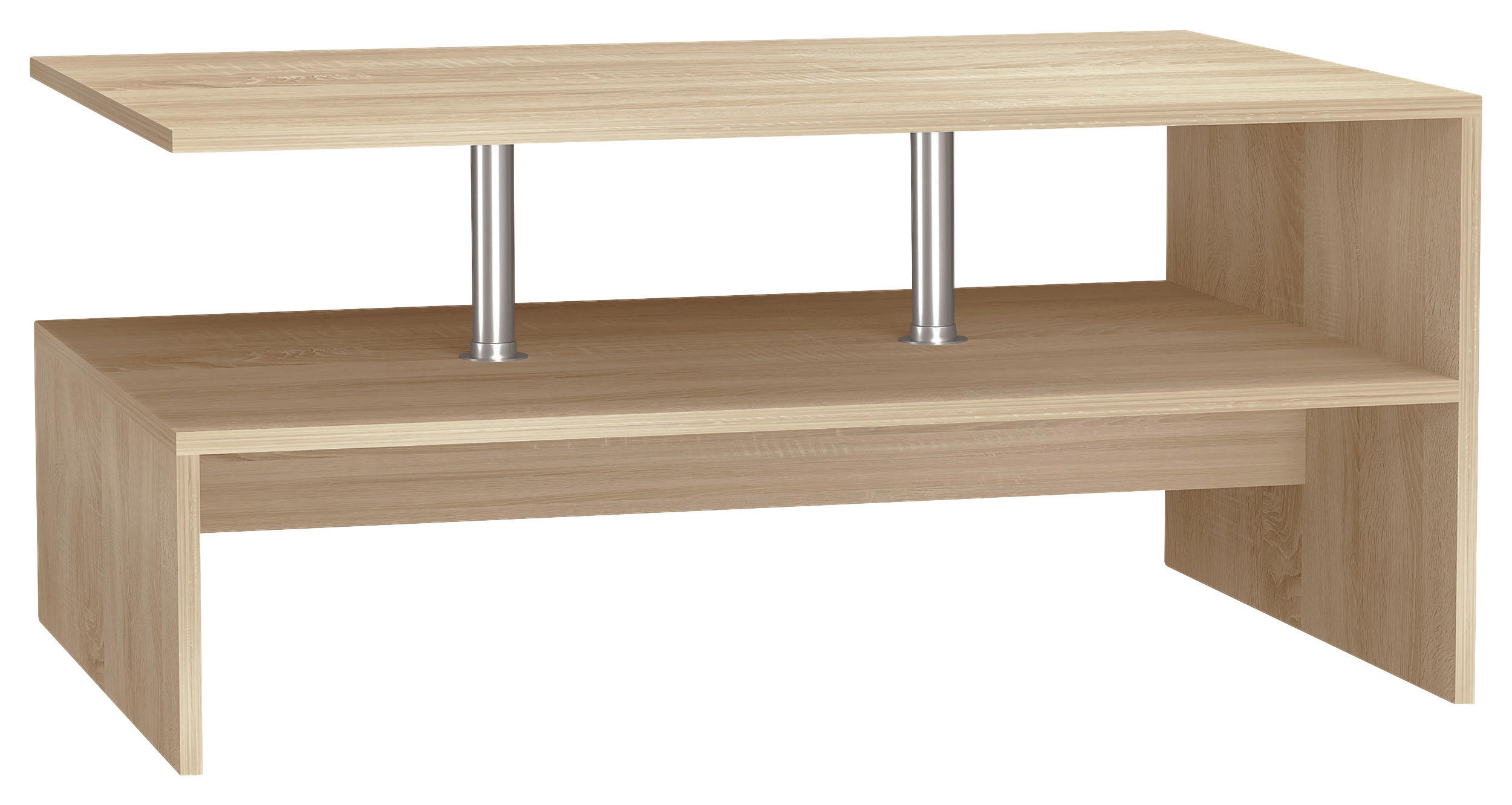 COUCHTISCH 90/60/42 cm rechteckig Sonoma Eiche  - Sonoma Eiche, Design, Holzwerkstoff (90/60/42cm) - MID.YOU