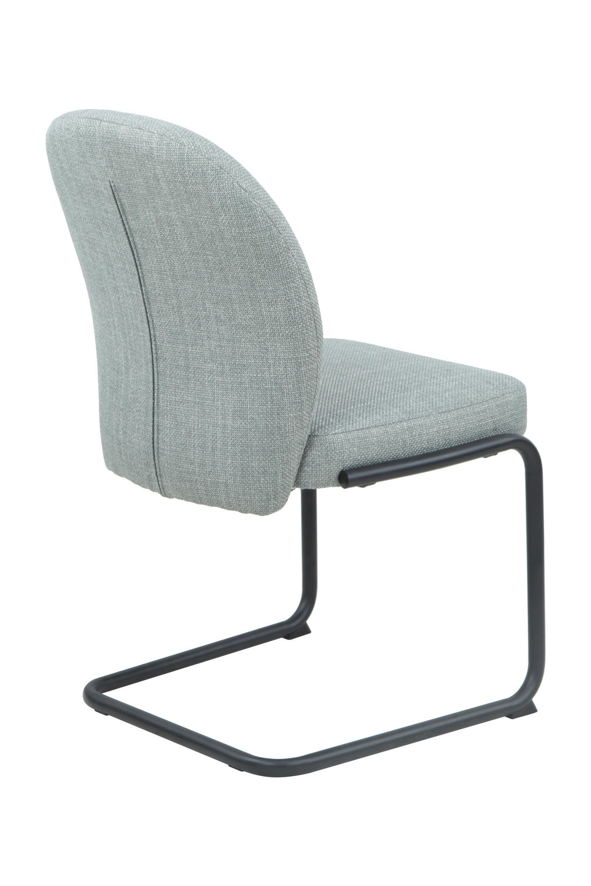 SCHWINGSTUHL-SET 2 Stück Stoffauswahl, erweiterbar Webstoff  - Schwarz/Mintgrün, MODERN, Textil/Metall (53/90/62cm) - MID.YOU