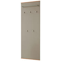 GARDEROBENPANEEL  in 60/170/10 cm  - Taupe/Eichefarben, Design, Holzwerkstoff/Metall (60/170/10cm)