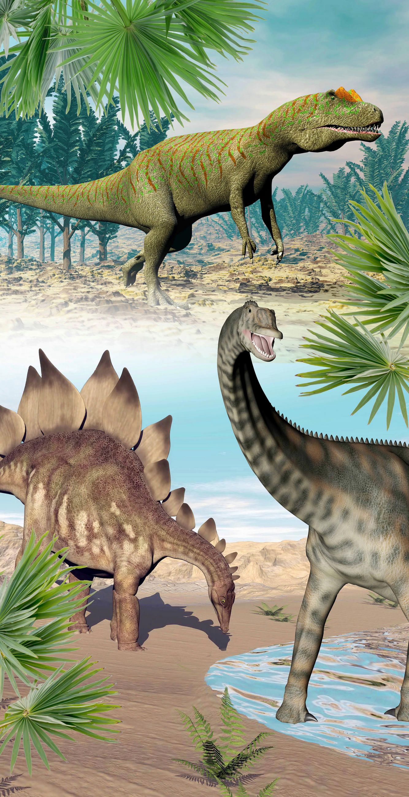 Strandtuch Dino Multicolor 75x150 Cm