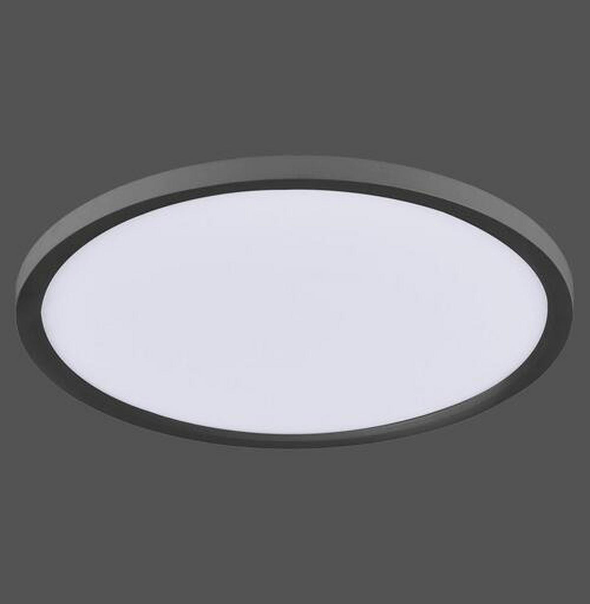 LED-Deckenleuchte 40/40/4,5 cm   - Schwarz, Basics, Kunststoff/Metall (40/40/4,5cm)