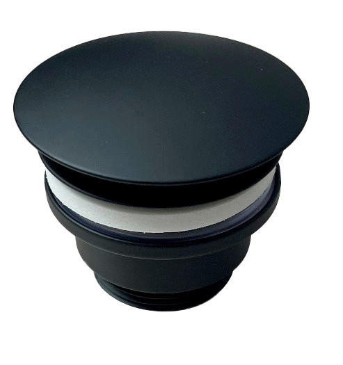 ABLAUFVENTIL 7,0/6,5/7,0 cm  - Schwarz, Basics, Metall (7,0/6,5/7,0cm) - Xora