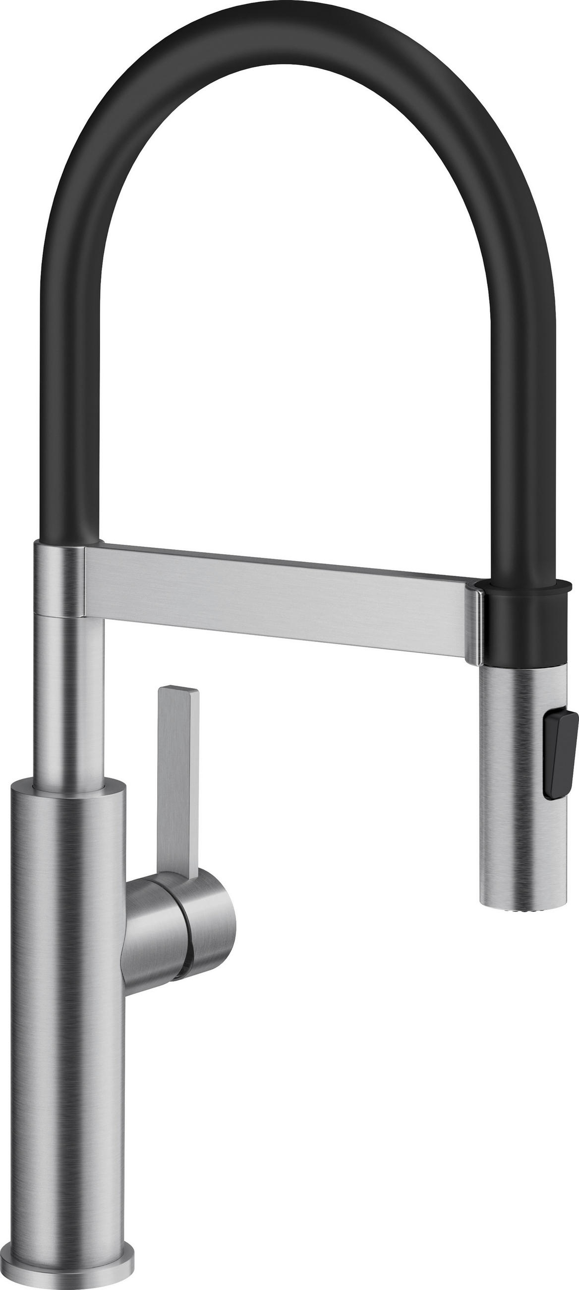 KÜCHENARMATUR 526616  - Edelstahlfarben/Schwarz, Basics, Metall (10,4/49,6/26,6cm) - Blanco