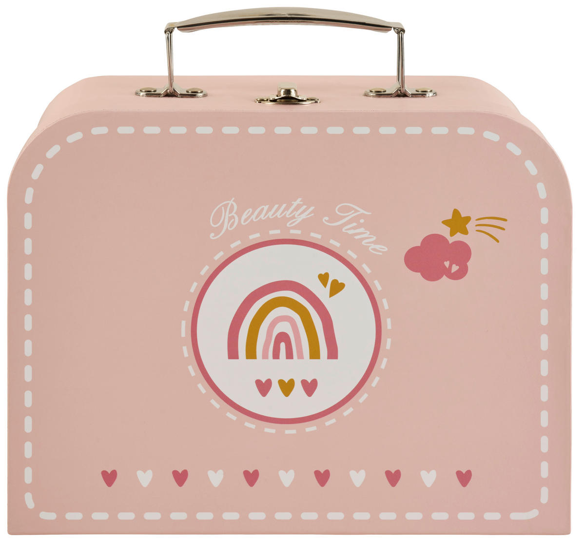 KOVČEG ZA IGRU  BEAUTY  - bijela/ružičasta, Basics, papir/drvo (22/9/20,5cm) - My Baby Lou