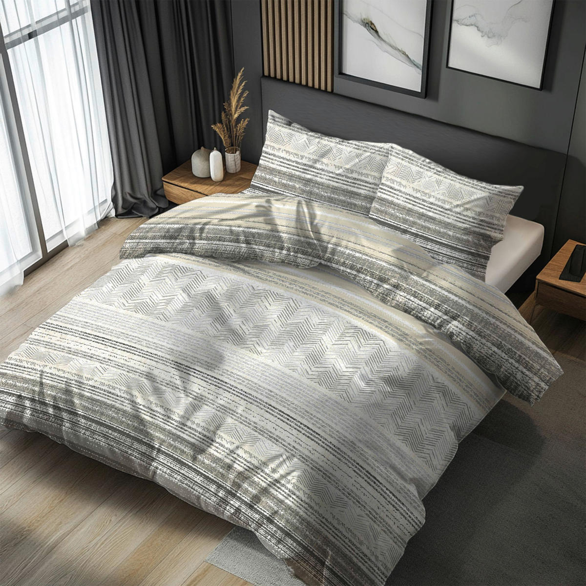 POVLEČENÍ, flanel, šedohnědá, 140/200 cm - šedohnědá, textil (140/200cm) - Esposa