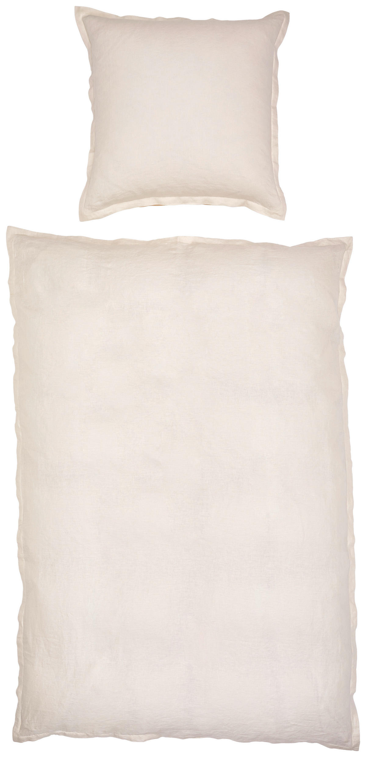 BETTWÄSCHE Leinenoptik 135/200 cm  - Beige, Trend, Textil (135/200cm) - Ambiente
