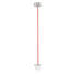 SCHNURPENDEL Rot, Nickelfarben Metall - Rot/Nickelfarben, KONVENTIONELL, Metall (170cm) SCHNURPENDEL Rot, Nickelfarben Metall - Rot/Nickelfarben, KONVENTIONELL, Metall (170cm)