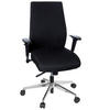OTOČNÁ ŽIDLE, plochá tkanina, černá - černá/barvy hliníku, Moderní, kov/textil (57/116/51cm) - MID.YOU