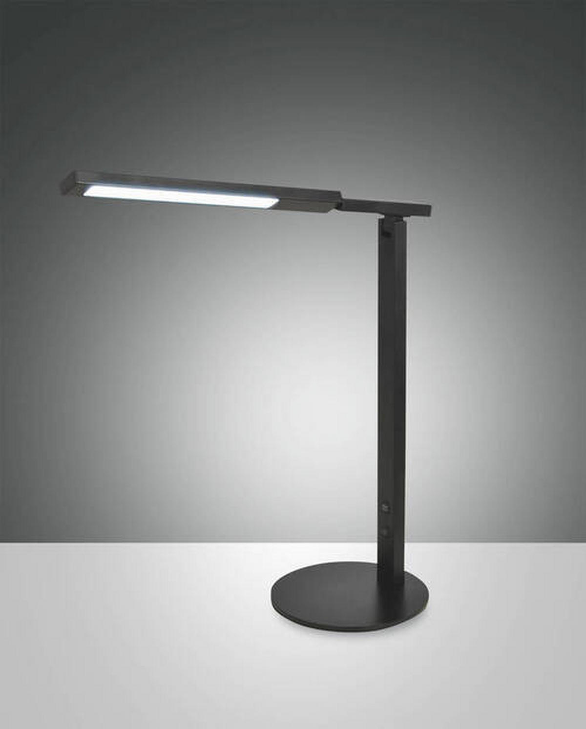 SCHREIBTISCHLEUCHTE Ideal 38/69 cm   - Schwarz, Design, Metall (38/69cm) - Fabas Luce