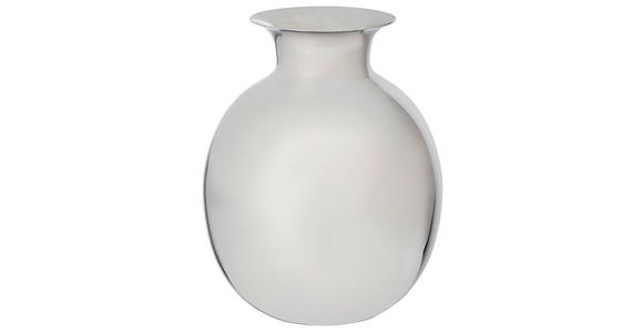 VASE 13.50 cm - Nickelfarben, Basics, Metall (11/13,5cm) - Ambia Home