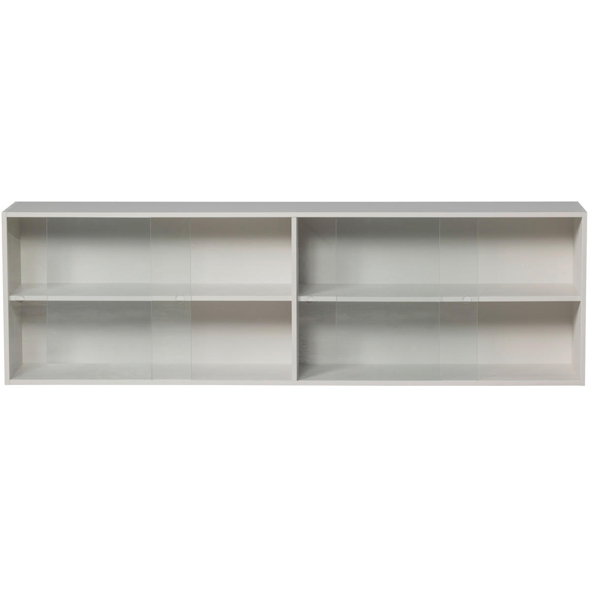 AUFSATZSCHRANK 200/60/35 cm  - Grau, Design, Glas/Holz (200/60/35cm) - Livetastic