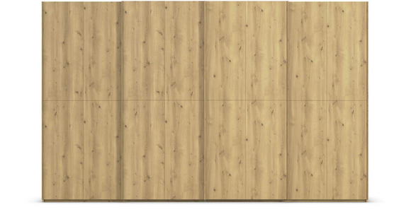 SCHWEBETÜRENSCHRANK 360/223/68 cm 4-türig Eichefarben  - Eichefarben, Design, Holz/Holzwerkstoff (360/223/68cm) - Novel